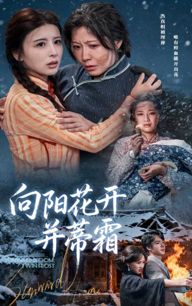 向阳花开并蒂霜